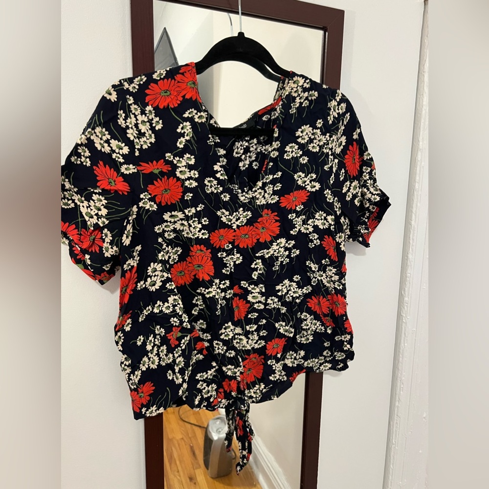 Madewell Blouse with front tie